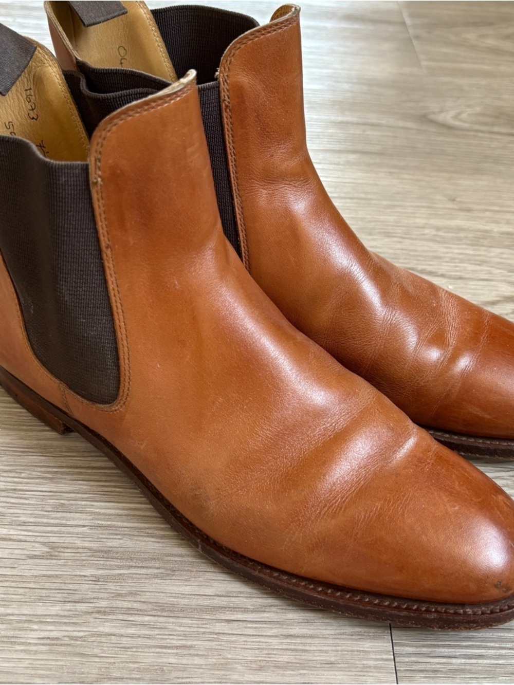 Peal & Co. Brooks Brothers Chestnut Brown Leather Chukka Boots